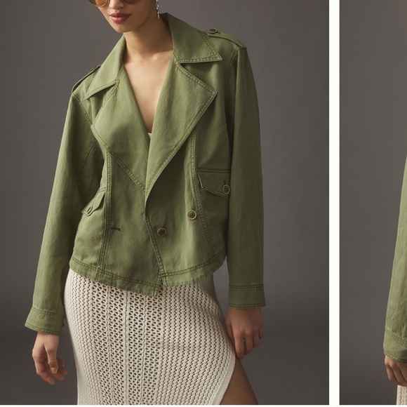 Anthropologie Jackets & Blazers - BY ANTHROPOLOGIE CROPPED AVIATOR JACKET